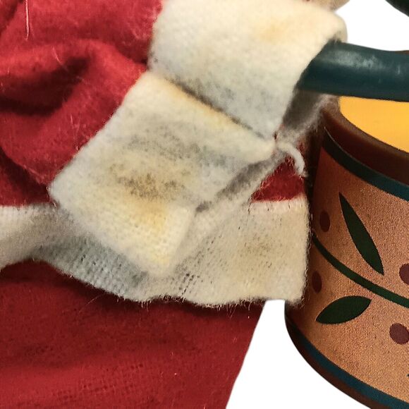 Vintage Wind Up Santa Claus Figurine Playing Drum Christmas Decor - Working - Picture 13 of 15